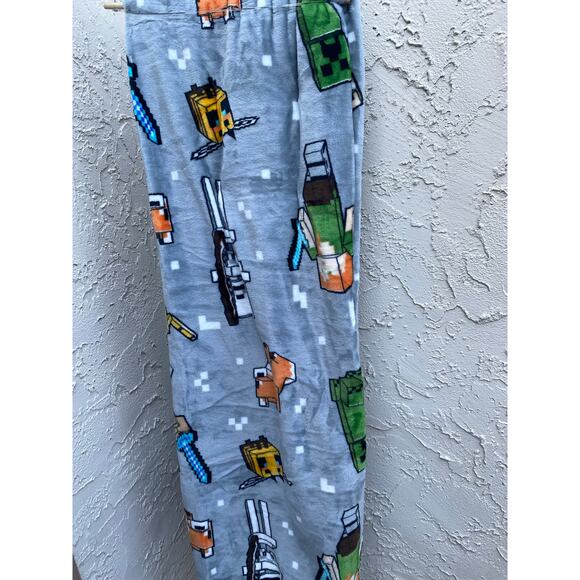 Minecraft Throw Blanket 60x90 | Steve Alex Creeper Bee Fox Skeleton Ocelot - Picture 5 of 5